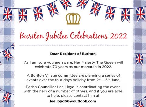 Buritons Jubilee Festival - appeal for help