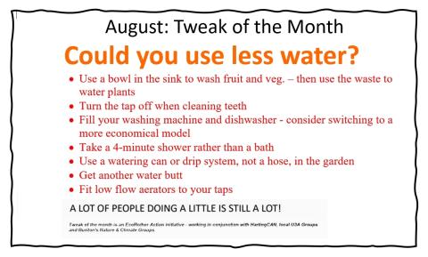 Tweak for August (Water useage)