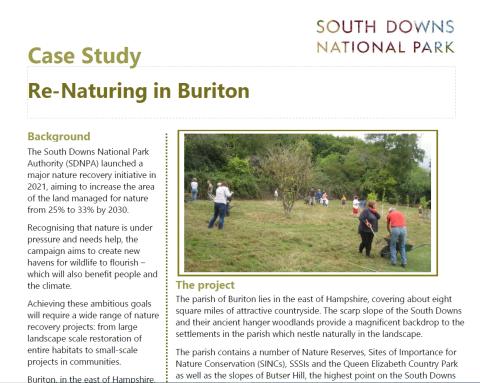 SDNPA Case Study (Nature)