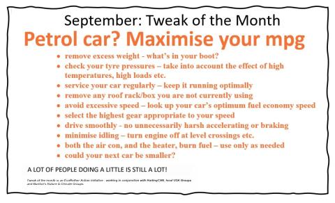 Tweak for September