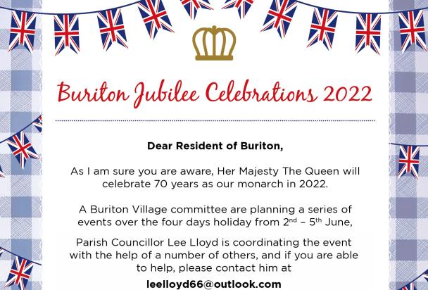 Buritons Jubilee Festival - appeal for help